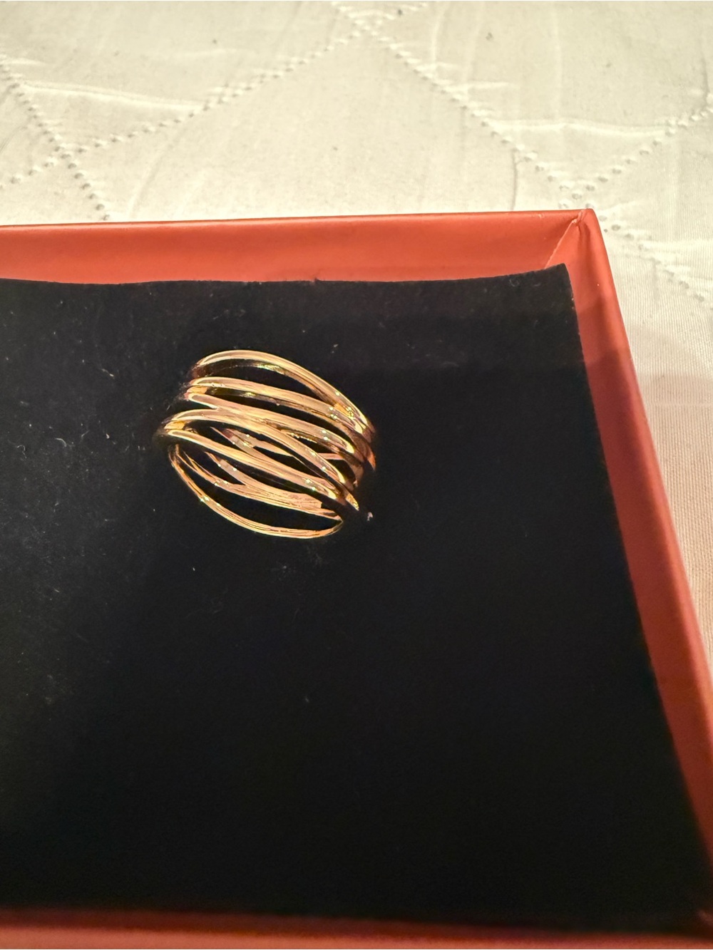 Women's Gold Multi-Band Statement Ring